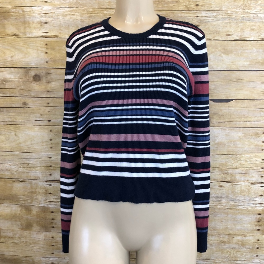 🛍CUPCAKES AND CASHMERE | Striped Sweater XL - Picture 1 of 5